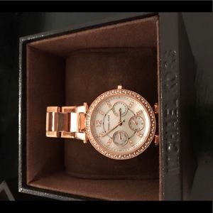 Michael Kors Watch Rose Gold Opal Face